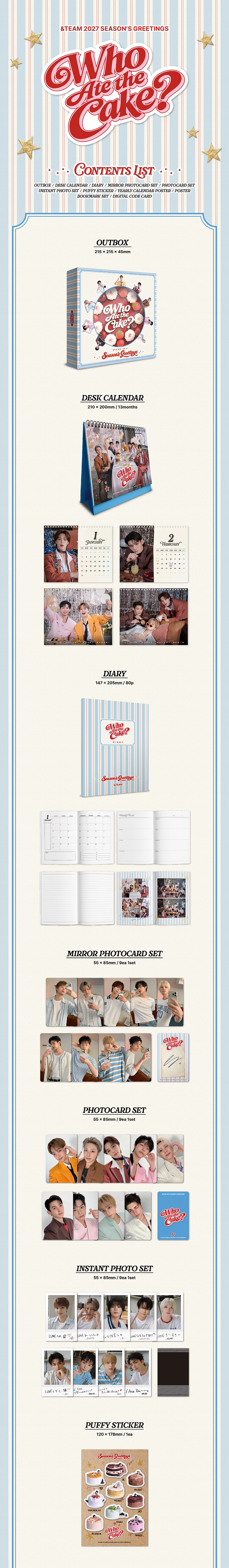 ＆TEAM - 2027 SEASON'S GREETINGS 'Who Ate the Cake?'