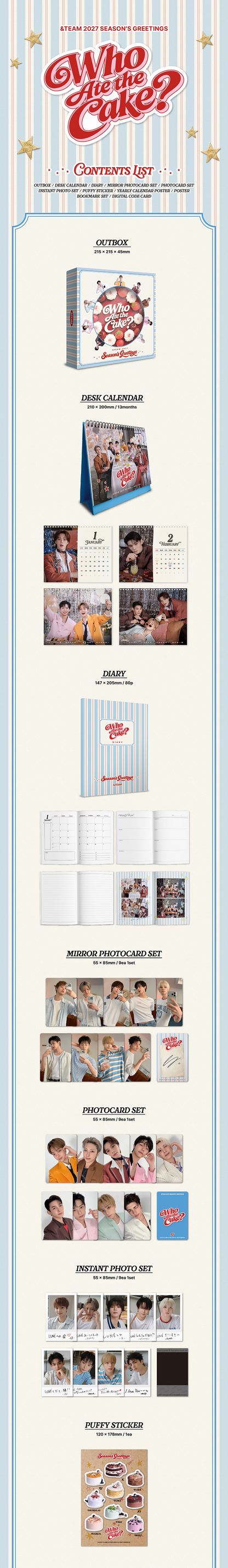 ＆TEAM - 2027 SEASON'S GREETINGS 'Who Ate the Cake?'