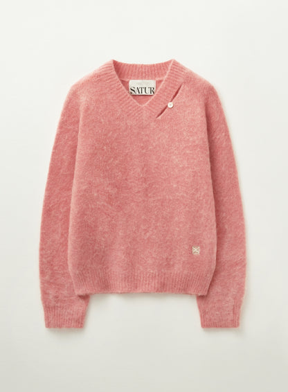 [Riize Pick] 25FW Satur Essen Two-Tone Mohair Pullover Knit