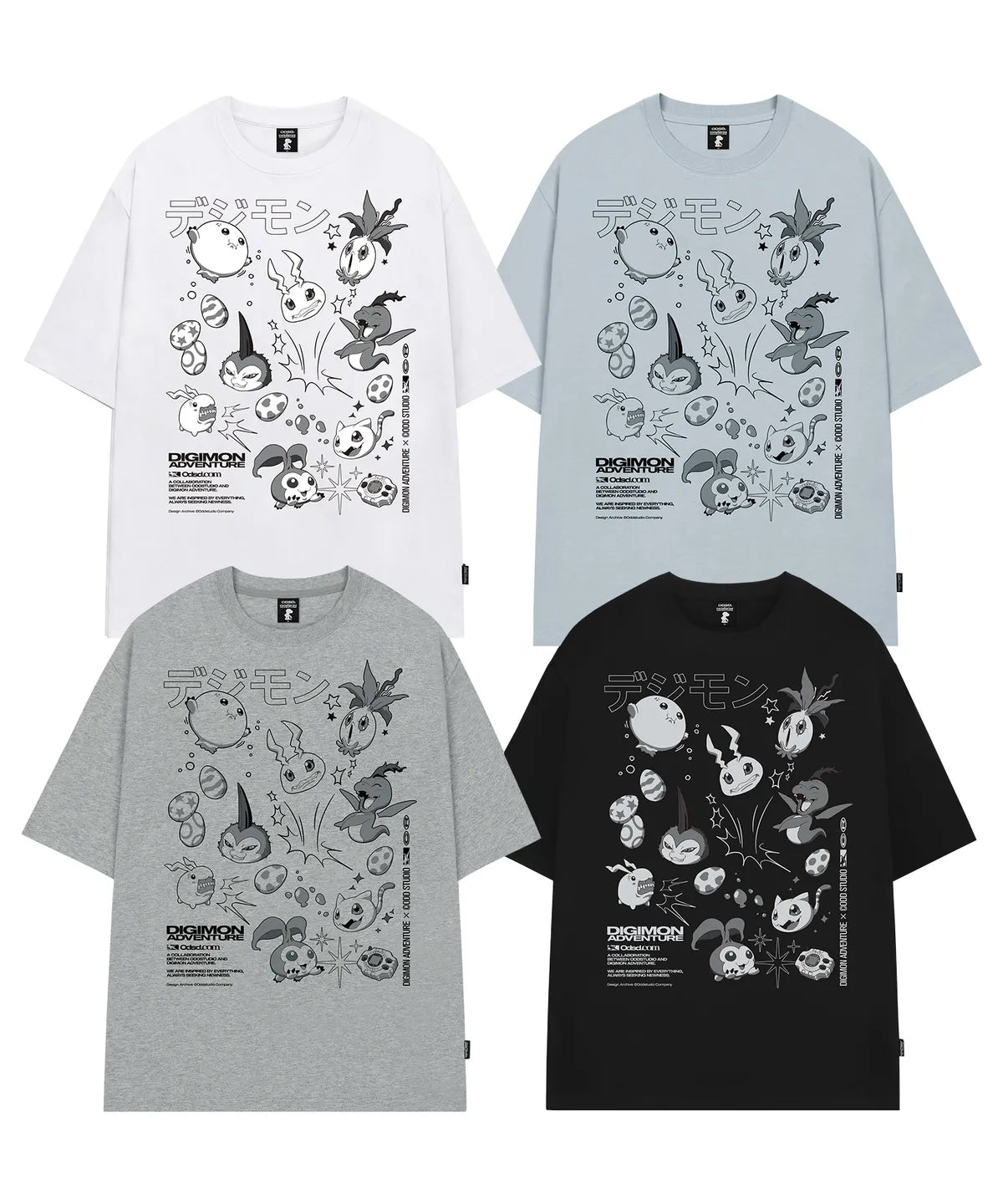 [Digimon X Odd Studio] In-Training II Stage Digimon Overfit T-shirt