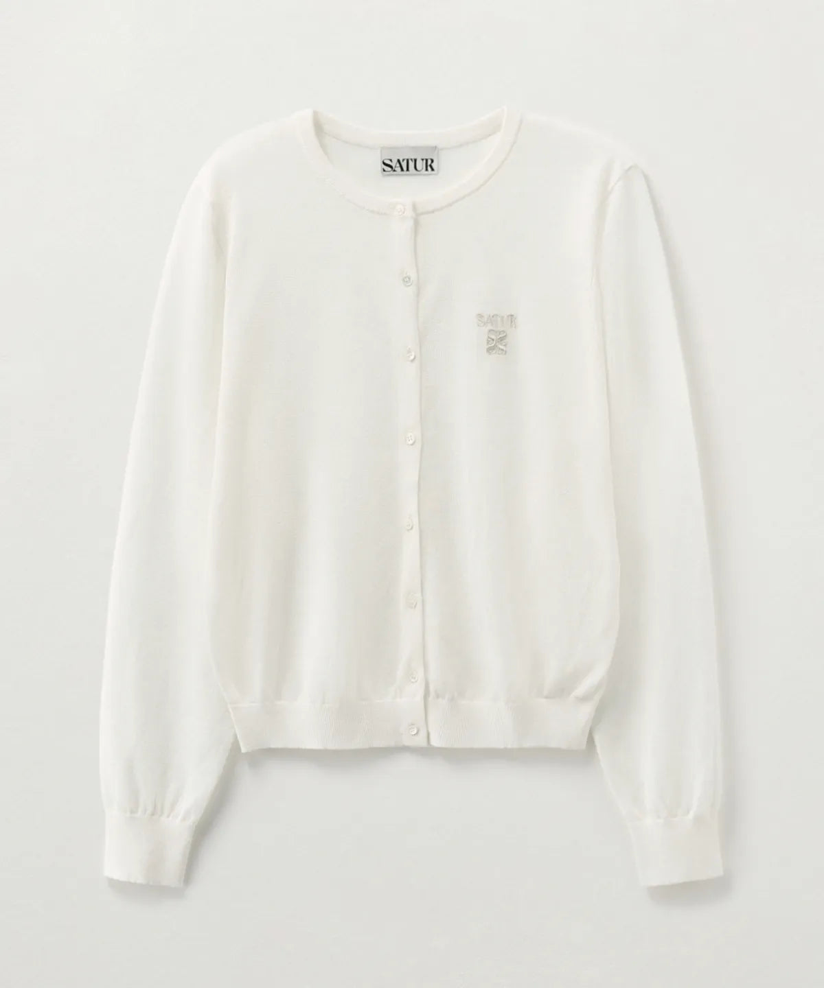 [Park Gyu-young wearing] Satur (W) Sheer Linen Long Sleeve Cardigan