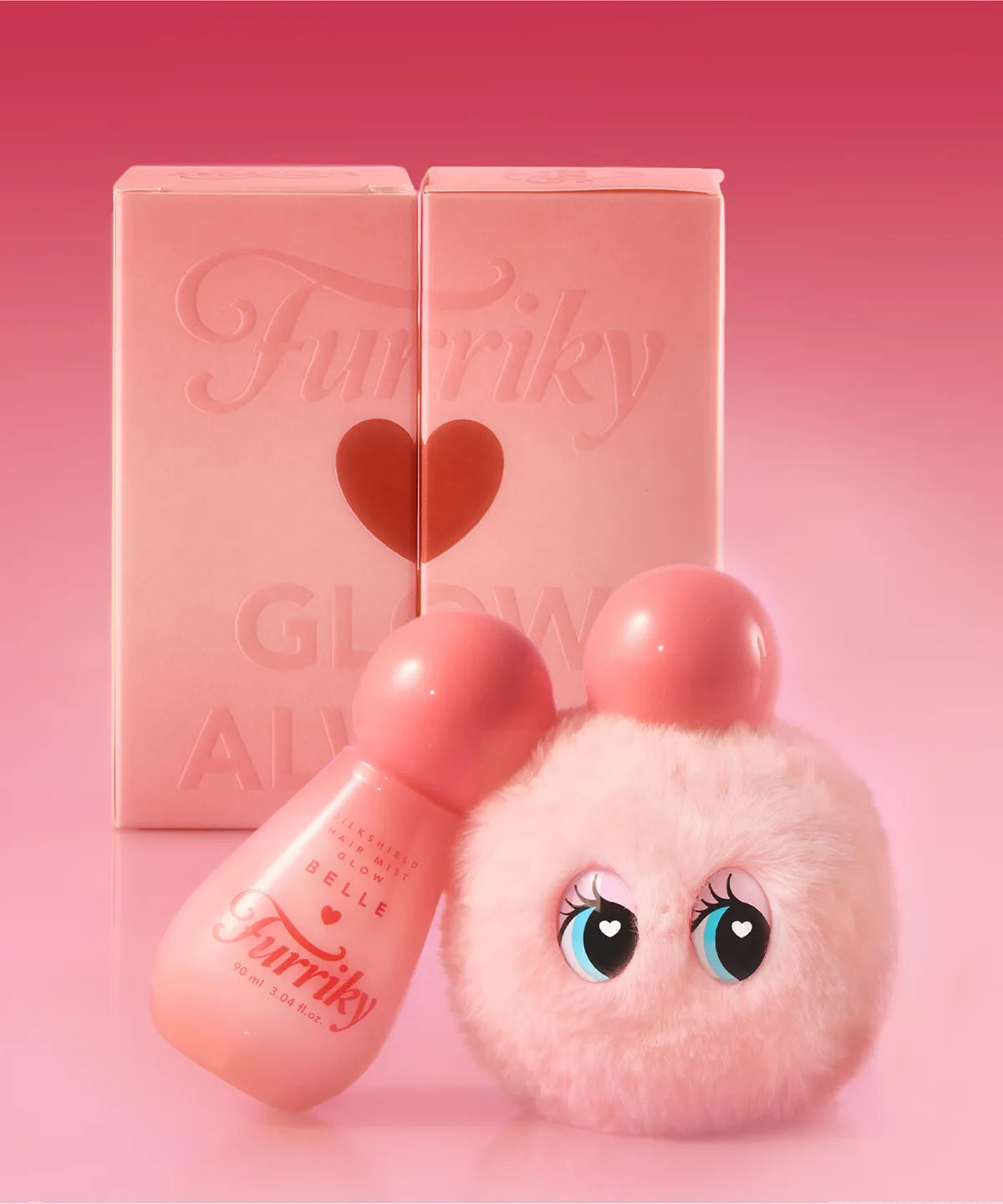 FURRY Silk Shield Hair Perfume Mist Glow & Keyring Set