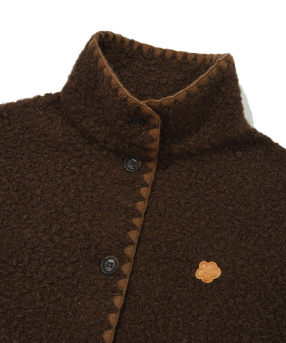 [AESPA Giselle’s Wear] WACKY WILLY Women's Shearling Stitch Jacket