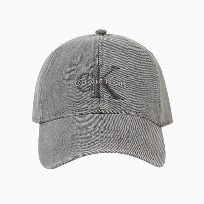[BTS Jungkook Worn] Calvin Klein Jeans Unisex Monogram Denim Embroidered Ball Cap