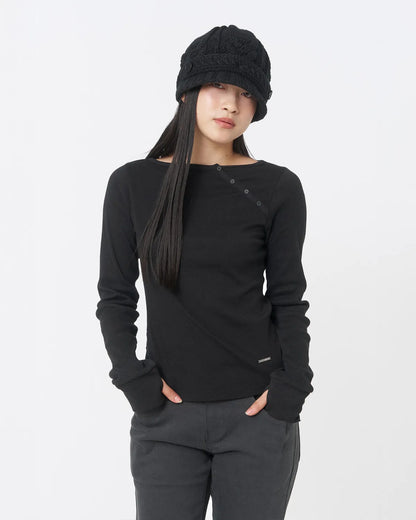 [Cho Yi-hyun Pick] Miseki Seoul Slash Button Long Sleeves