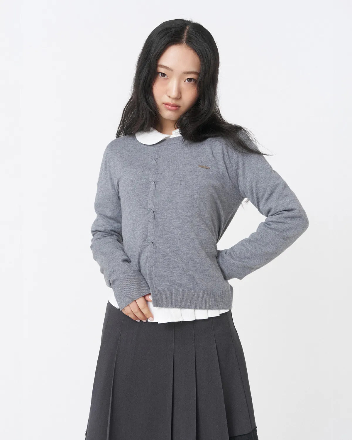 [Cho Yi-hyun Pick] Miseki Seoul Origami Pleats Knit Top