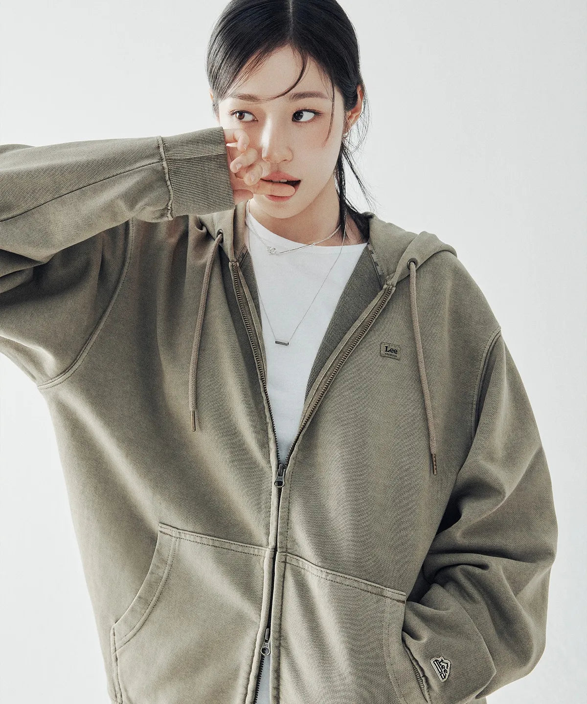 [NCT Jaemin Pick] Lee Dyed Label Hooded Zip-Up