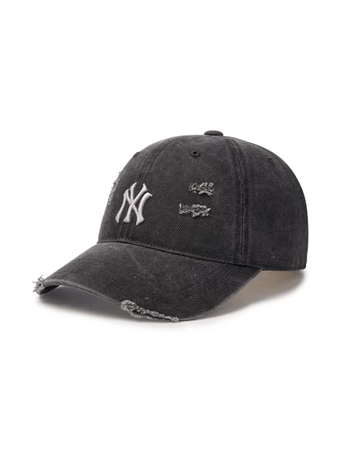 [Aespa Karina Pick] 26SS MLB Damage Washed Unstructured Ball Cap New York Yankees