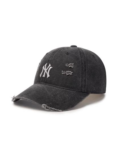 [Aespa Karina Pick] 26SS MLB Damage Washed Unstructured Ball Cap New York Yankees