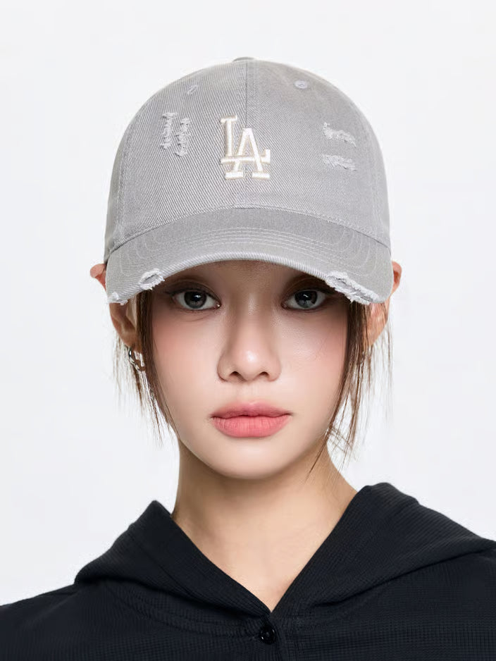 [Aespa Karina Pick] 26SS MLB Damage Washed Unstructured Ball Cap New York Yankees