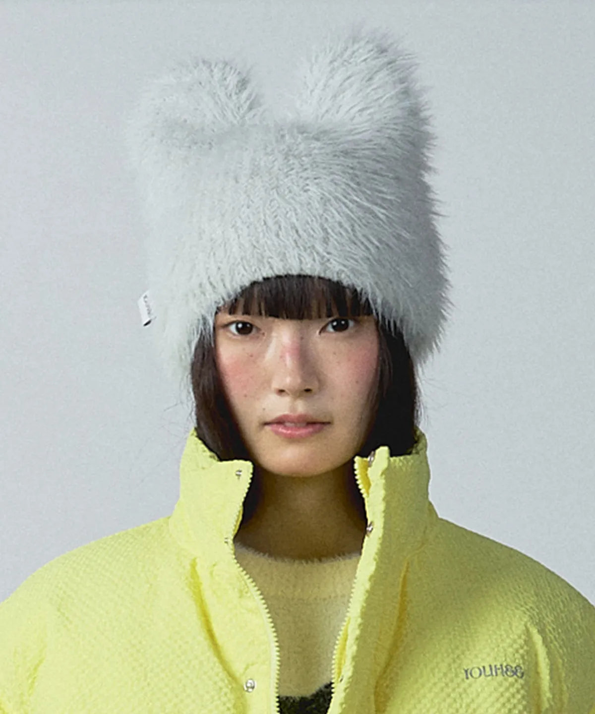 [Aespa Winter Worn] YOUHEE Hairy Cat Beanie