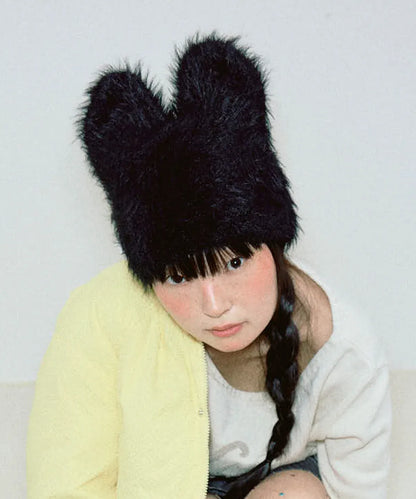 [Aespa Winter Worn] YOUHEE Hairy Cat Beanie