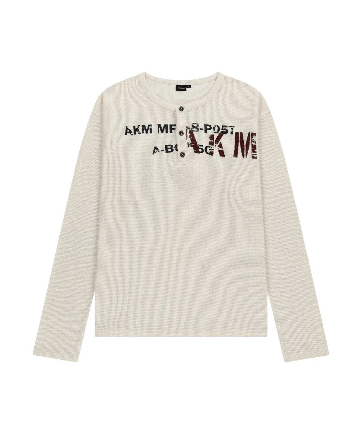 Enhypen Jungwon Worn] Aakam Waffle Henry Neck Long Sleeve – SEOUL 