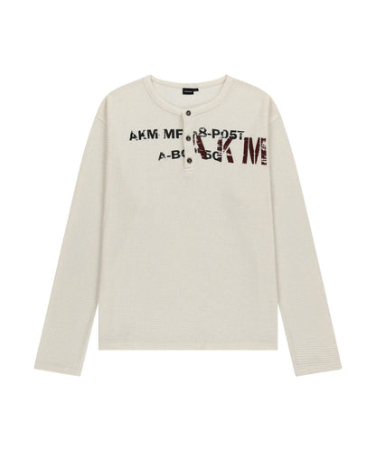 [Enhypen Jungwon Worn] Aakam Waffle Henry Neck Long Sleeve