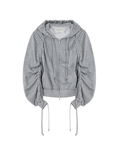 [Ive Leeseo Worn]  Matin Kim Sleeve Detail Hoody Zip up