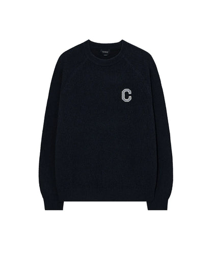 [TXT Soobin Worn Inner] Covernat Middle C Logo Knit Sweater
