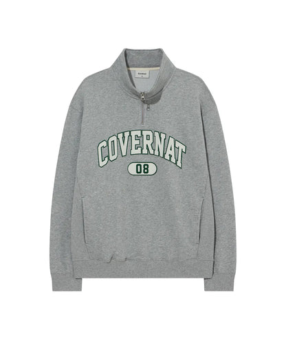 [TXT Soobin Worn] Covernat Arch Logo Half Zip-up Sweatshirt