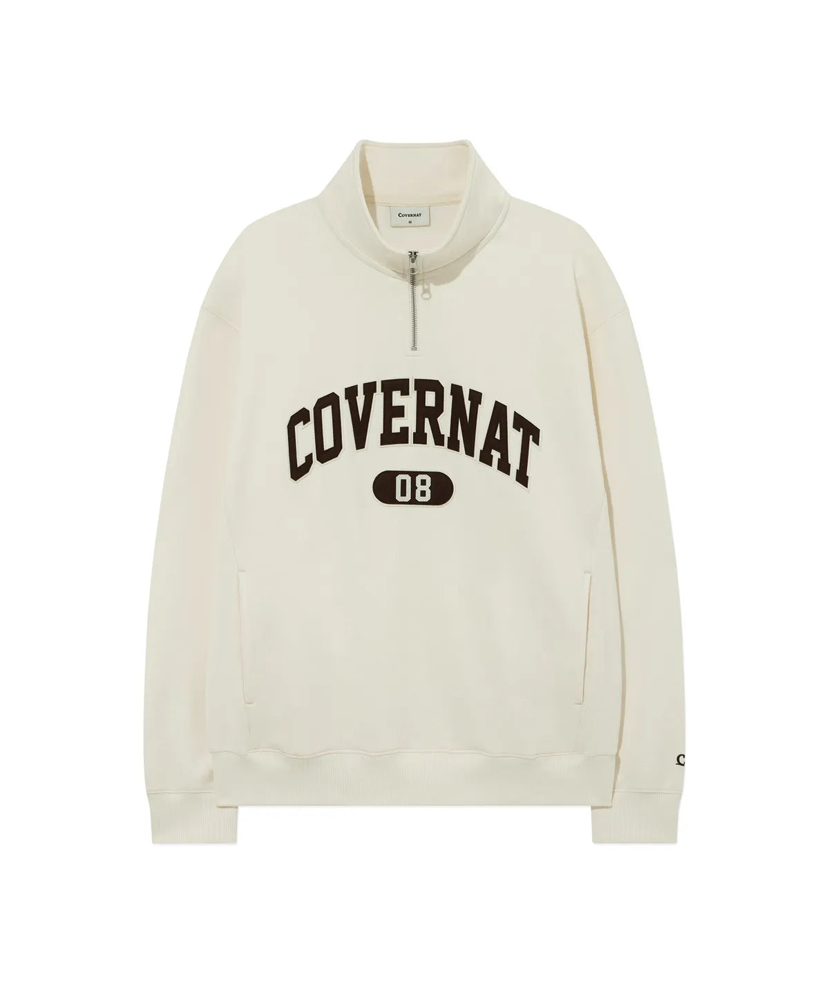 [TXT Soobin Worn] Covernat Arch Logo Half Zip-up Sweatshirt