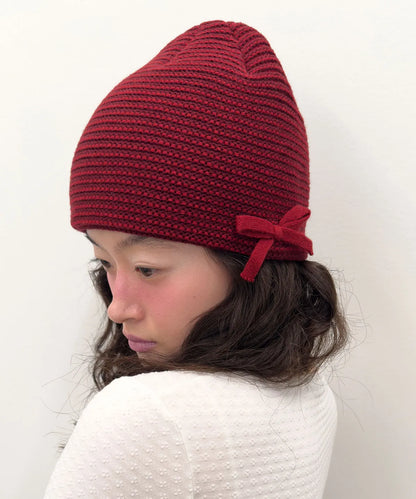 [Illit Iroha Worn] TYPE SERVICE Blended Bow Beanie
