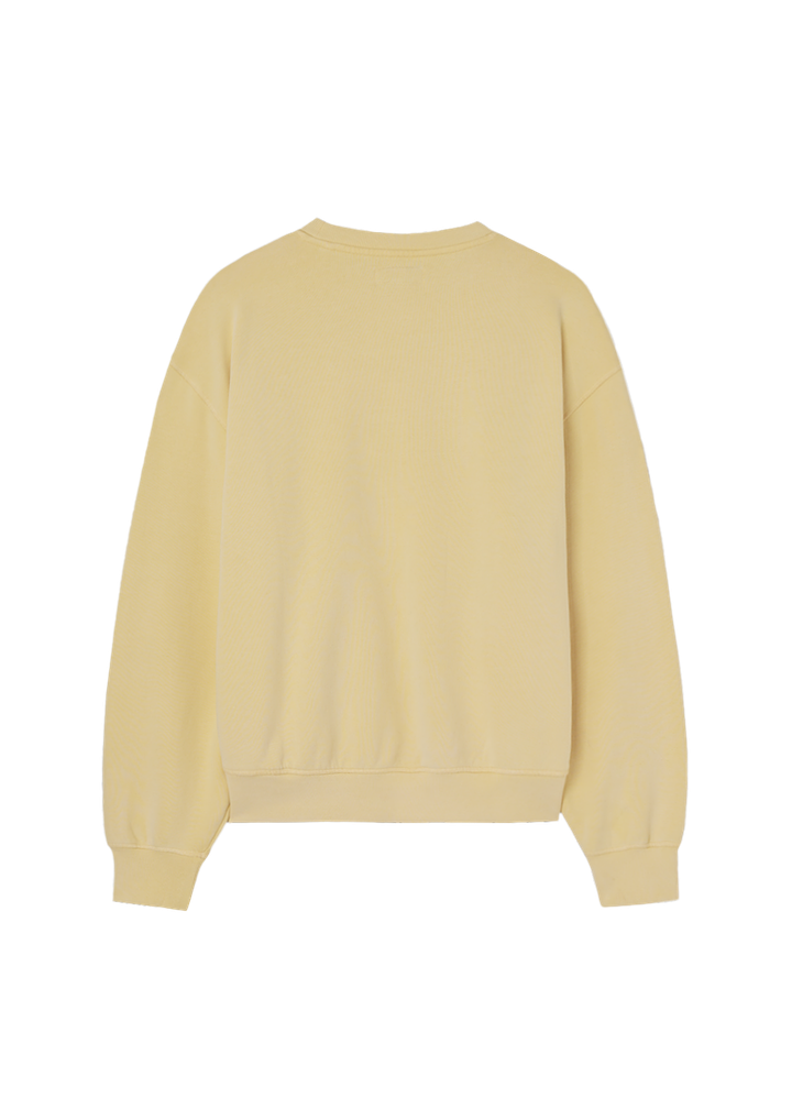 [Straykids Hyunjin Worn] 26SS Guess Men's Regular Long Sleeve Sweatshirt (Yellow)
