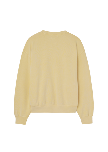 [Straykids Hyunjin Worn] 26SS Guess Men's Regular Long Sleeve Sweatshirt (Yellow)