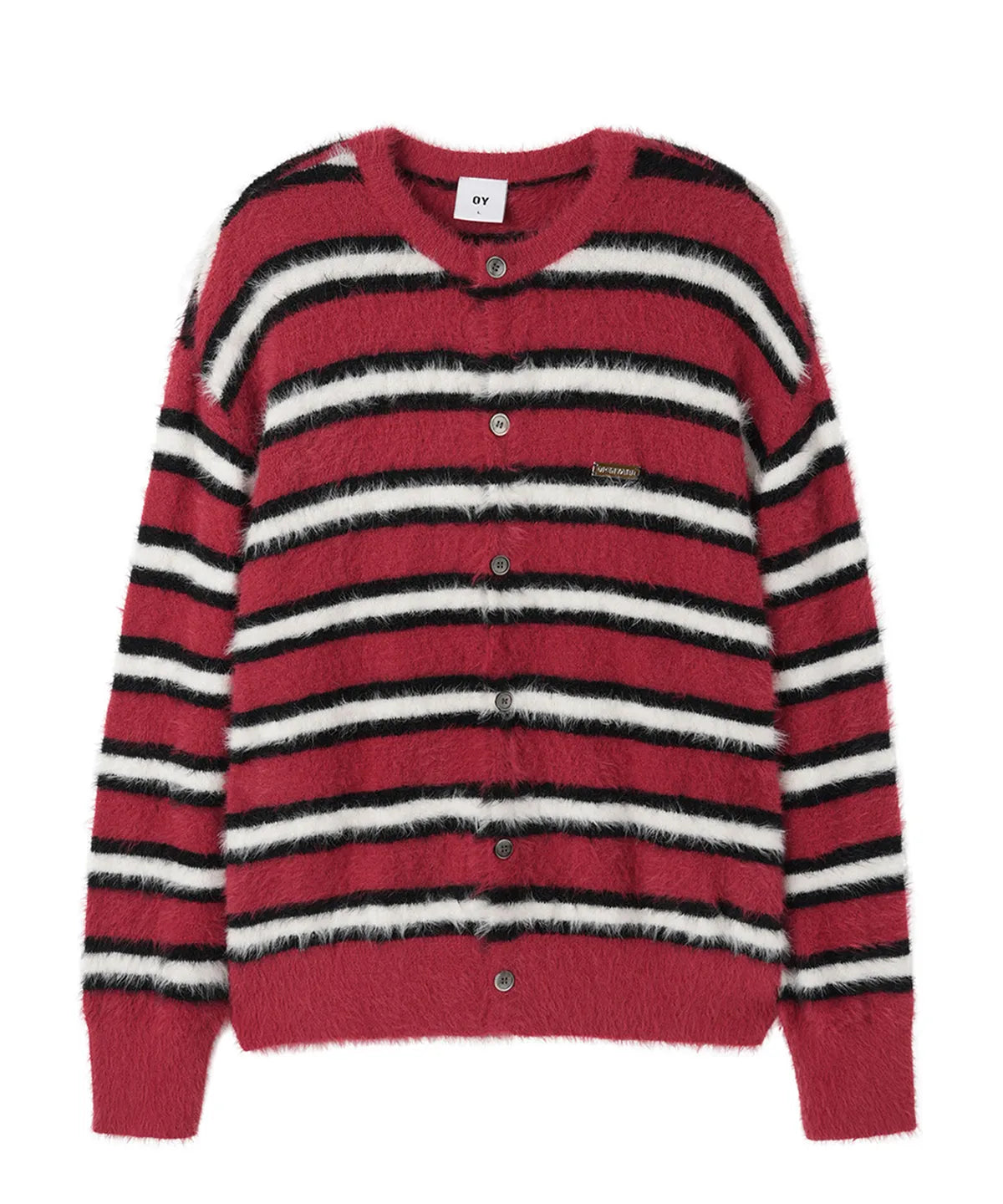 [Seventeen Seungkwan Worn] OY Hairy Stripe Knit Cardigan