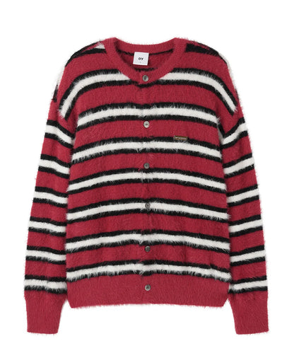 [Seventeen Seungkwan Worn] OY Hairy Stripe Knit Cardigan