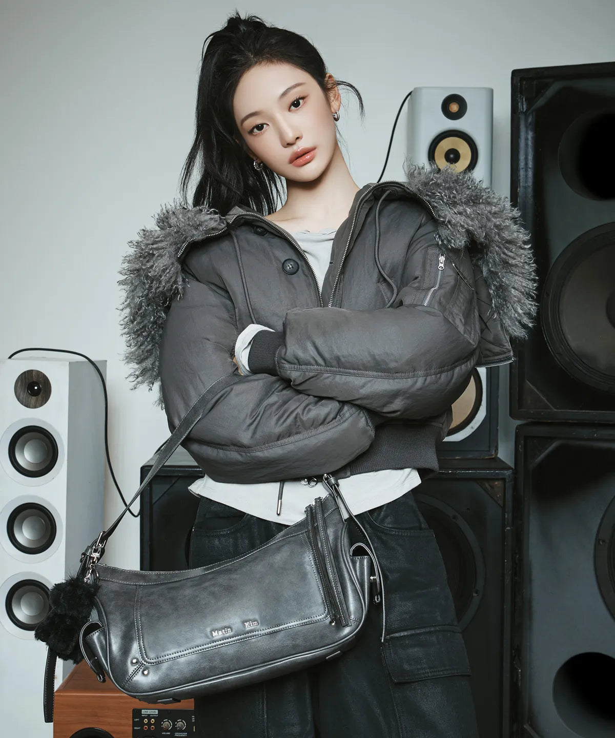 [Aespa Ningning Pick] Matin Kim Rivet Point Quad Shoulder Bag