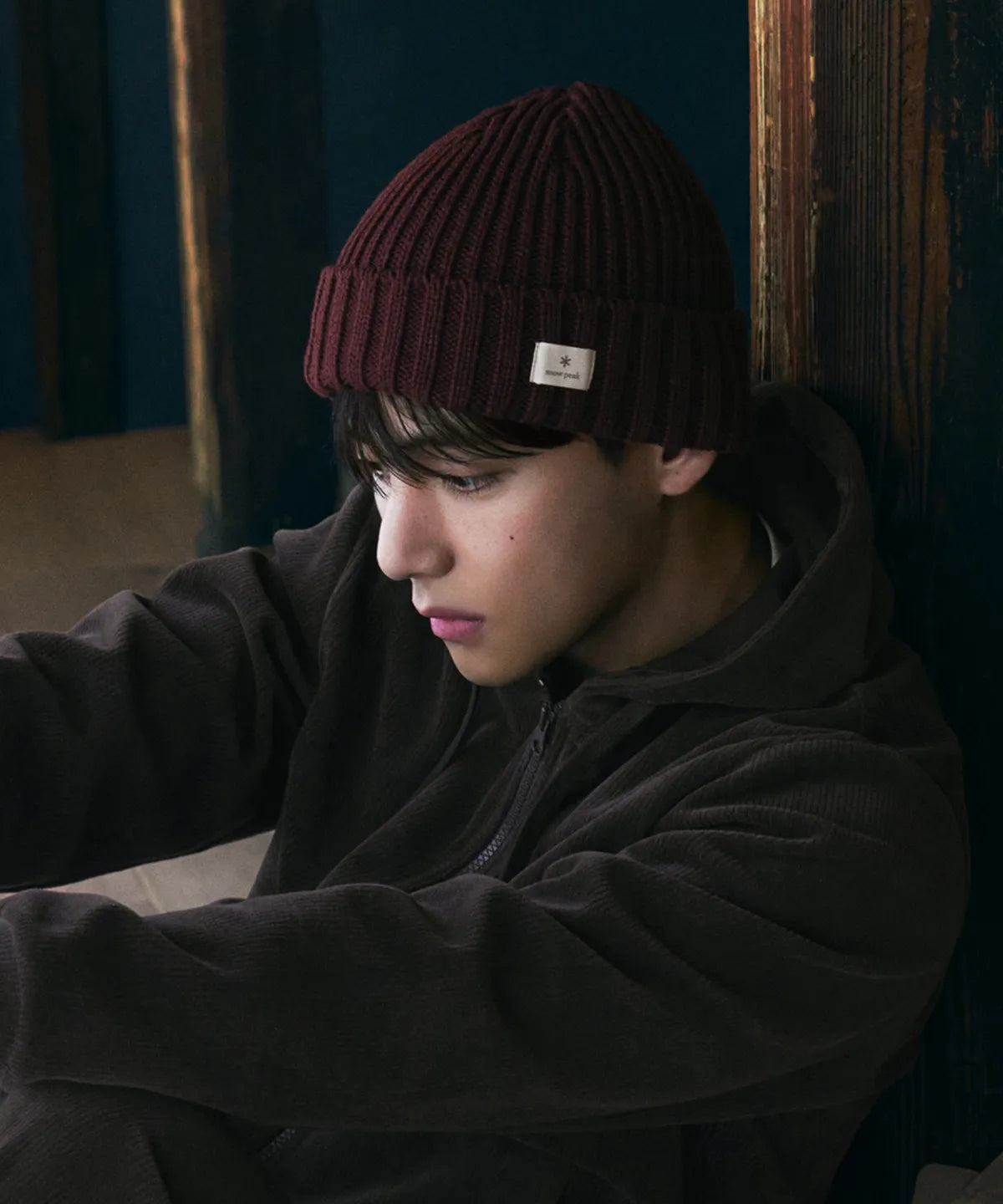 [Bts V Pick] Snow Peak Folded Beanie