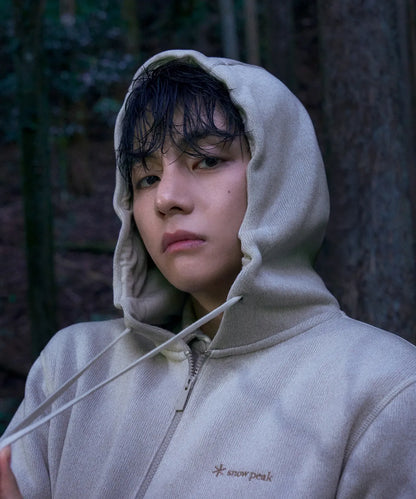 [Bts V Pick] Snow Peak Knit Hooded Zip-up