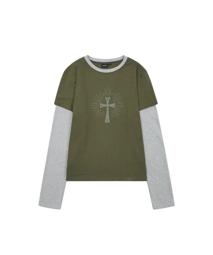 [Boynextdoor Liu Worn] Aakam Wings layered Long Sleeve