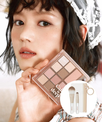 Etude [Cafe in the Deep] My Best Tone Eye Palette - Caffeine Overload [+2 Mini Brushes]