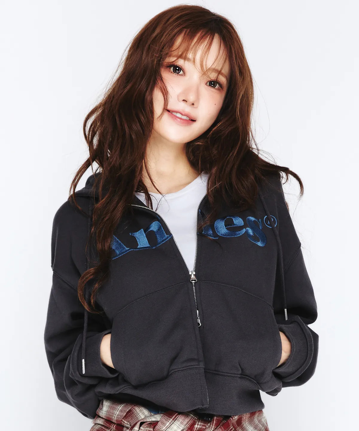[Qwer Pick] 25FW Ames Basic Logo Hoodie Zip-Up
