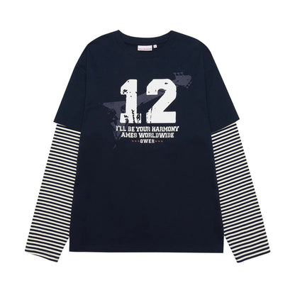 [Qwer X Ames ] Qwer Numbering Layered LS Tee