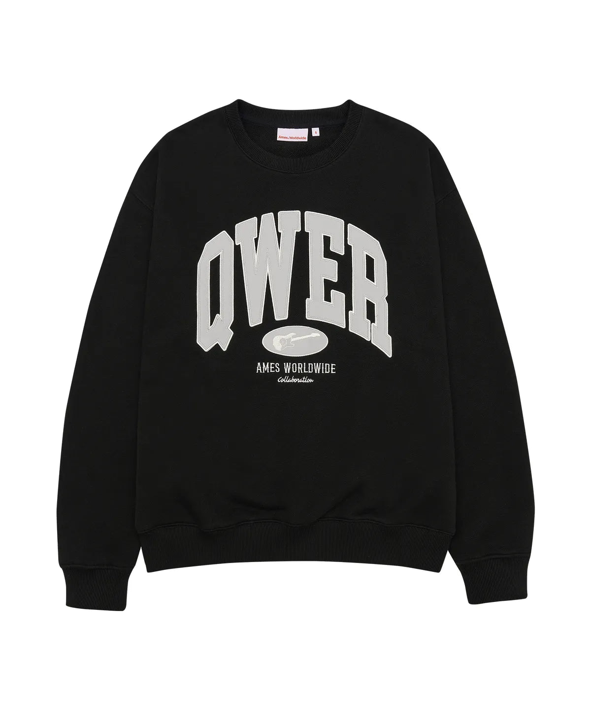 [Qwer X Ames ] 25FW QWER Basic Applique Sweatshirt