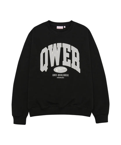 [Qwer X Ames ] 25FW QWER Basic Applique Sweatshirt