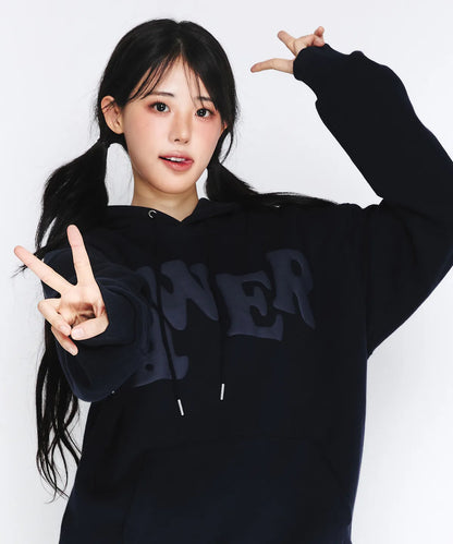 [Qwer X Ames ] 25FW QWER Big Typo Hoodie