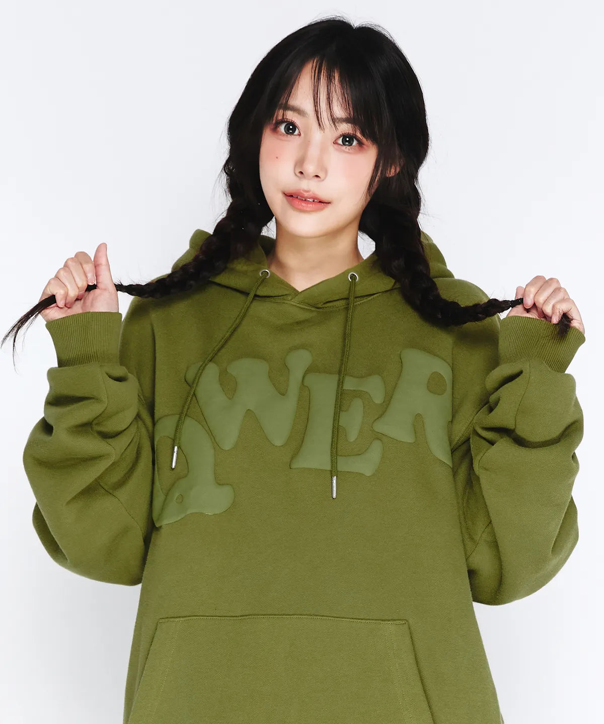 [Qwer X Ames ] 25FW QWER Big Typo Hoodie