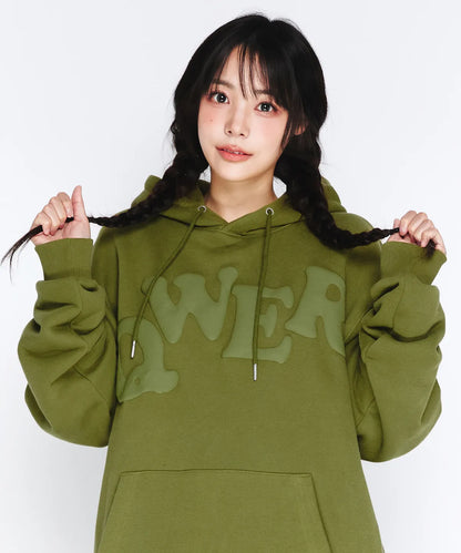 [Qwer X Ames ] 25FW QWER Big Typo Hoodie