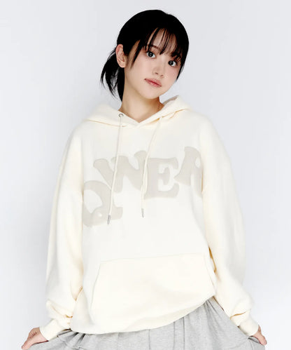 [Qwer X Ames ] 25FW QWER Big Typo Hoodie