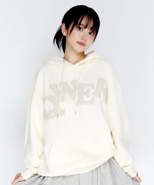 [Qwer X Ames ] 25FW QWER Big Typo Hoodie