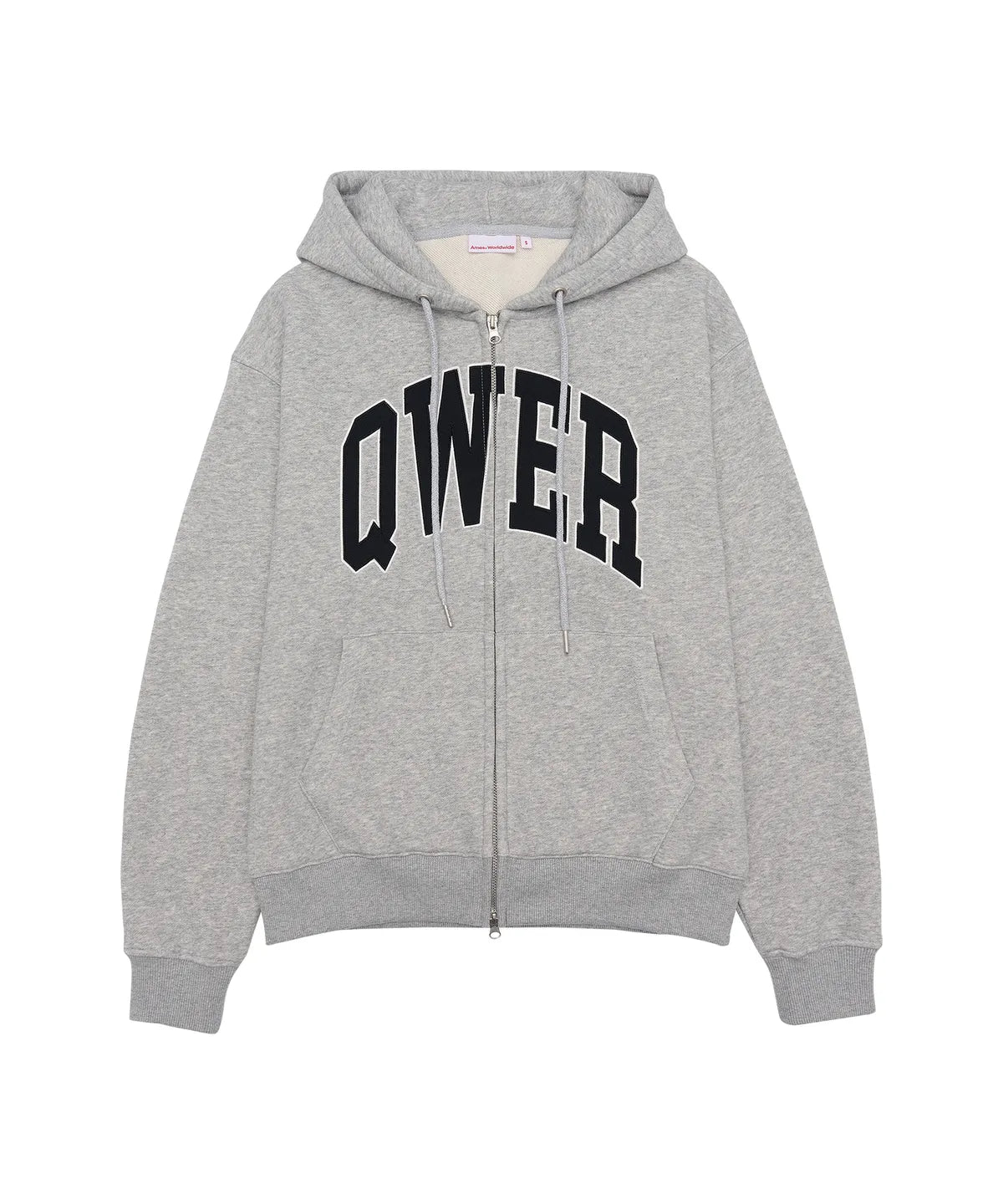 [Qwer X Ames ] 25FW QWER Basic Applique Hoodie Zip-Up