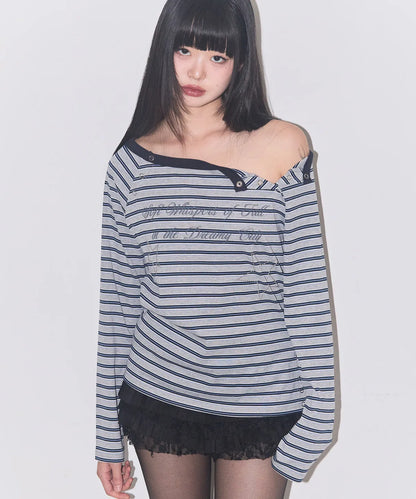 Illigo Lettering Snap Long Sleeve