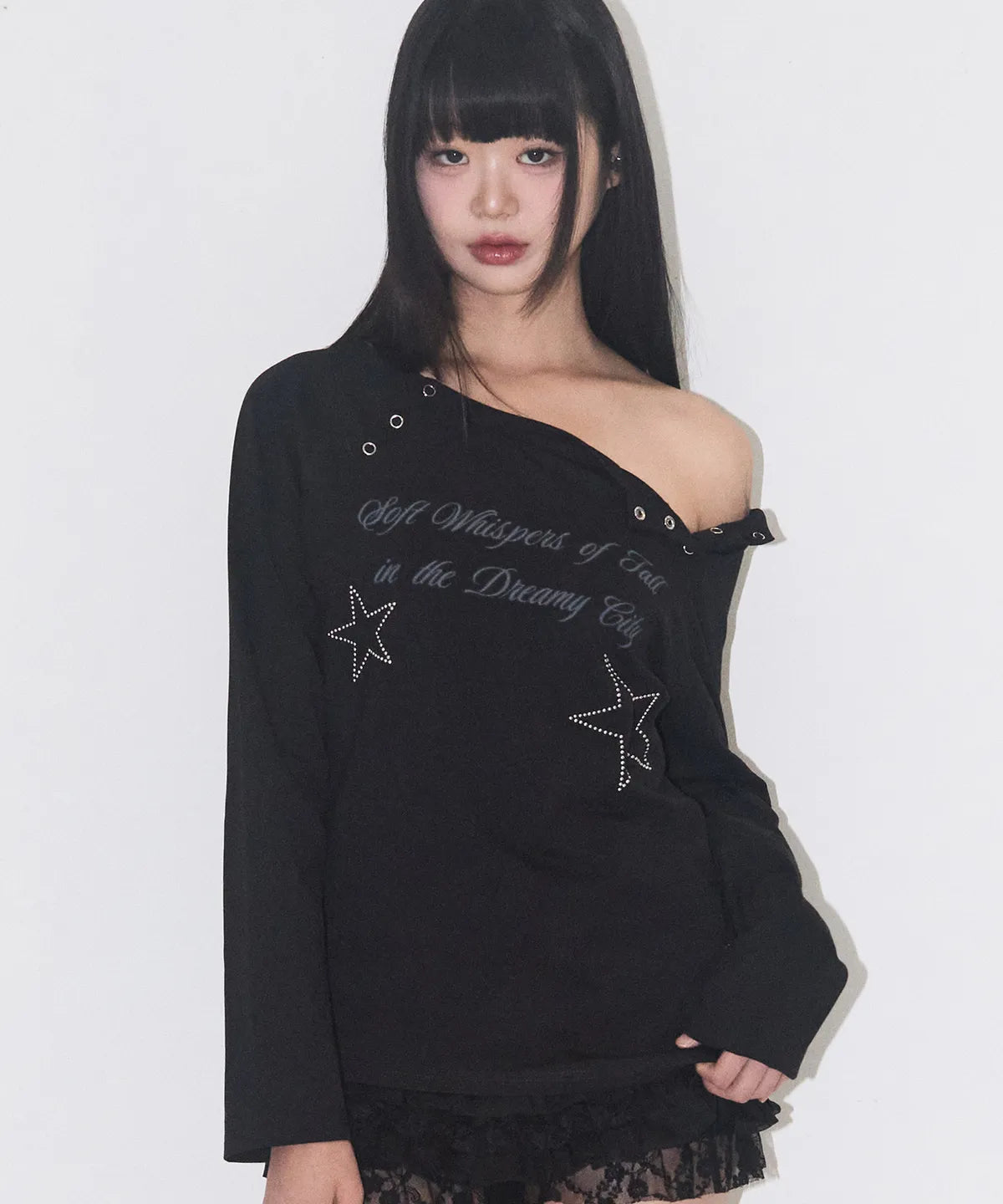 Illigo Lettering Snap Long Sleeve