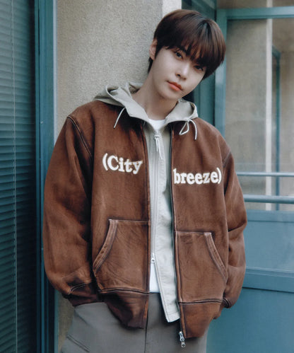 [Nct Doyoung Pick]25FW Citybreeze Vintage Mute logo Zip-Up
