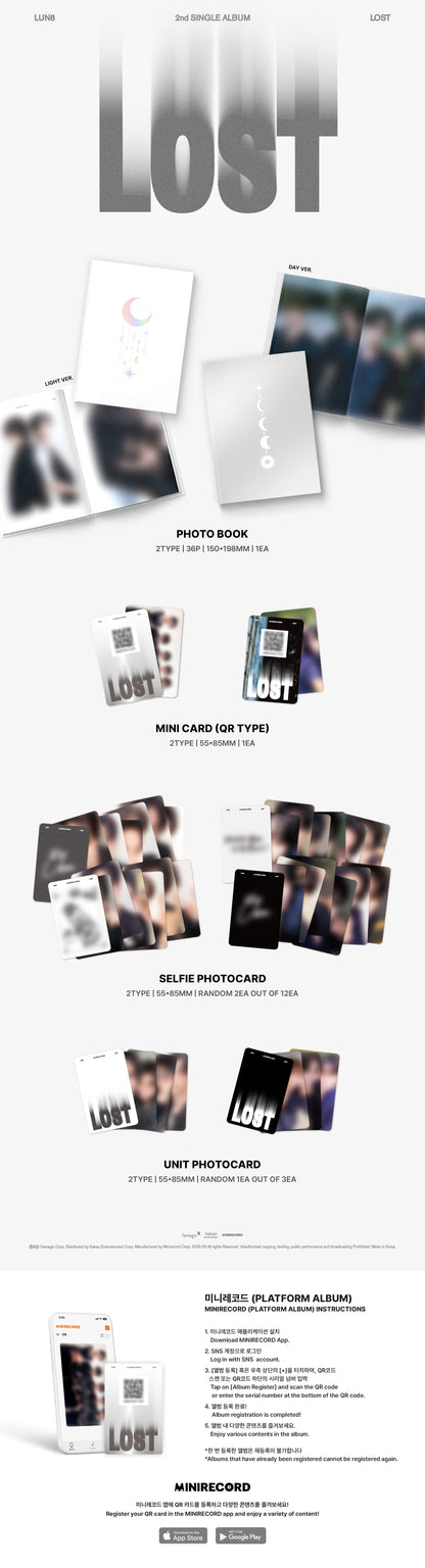 LUN8 2nd SINGLE ALBUM [LOST] (META) PHOTOBOOK