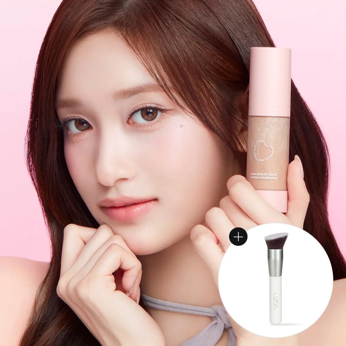 [Ive Leeseo Pick] LIZDA Zero Fit Cover Capsule Foundation 30g with Gift (+Foundation Brush)