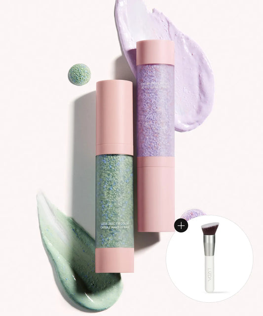 LIZDA Zero Fit Color Capsule Makeup Base 20g (+Gift Foundation Brush)