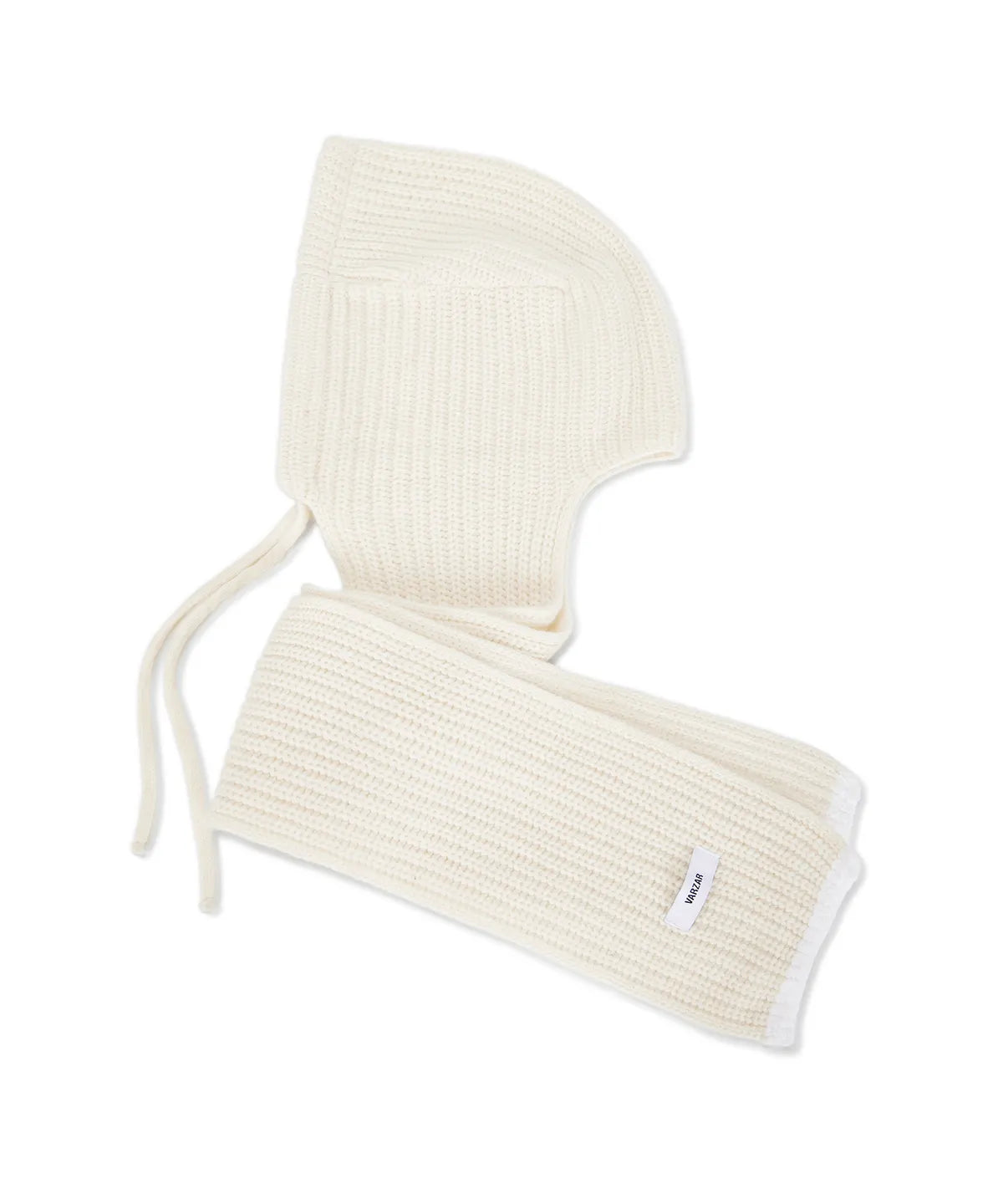 [B.I Worn] Varzar Logo Label Hood Muffler