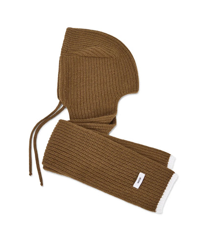 [B.I Worn] Varzar Logo Label Hood Muffler